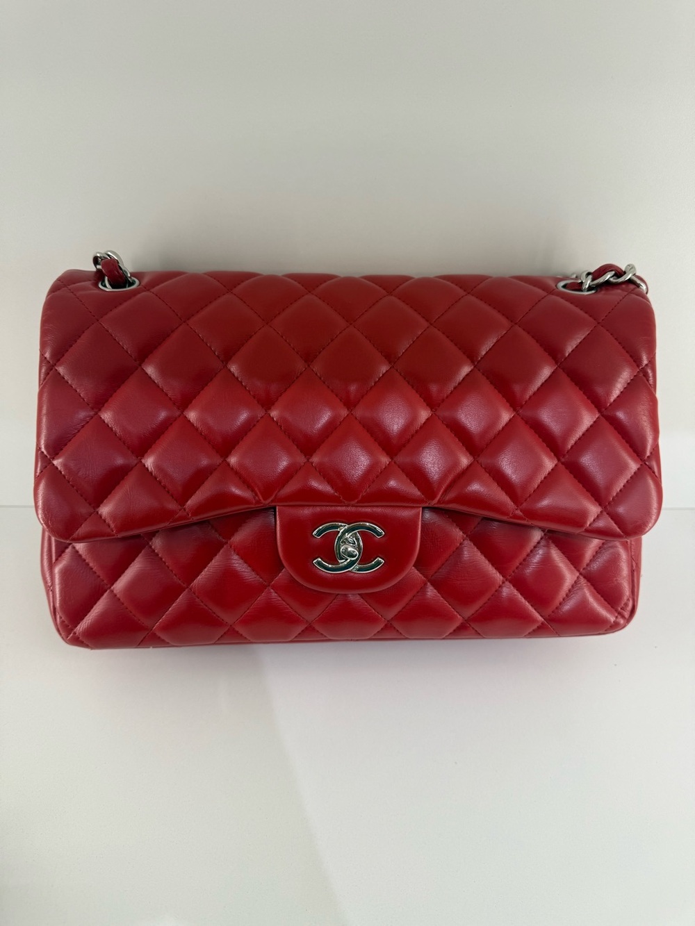 Chanel Classic Jumbo Double Flap Silver Hardware Designer